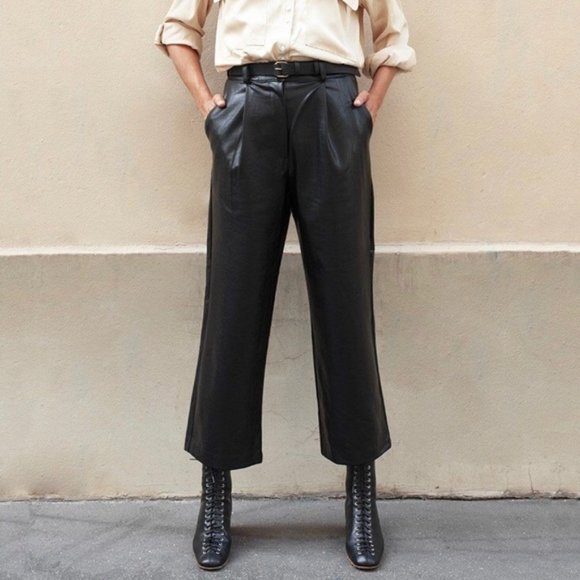 Frankie Shop Pants - NWT Frankie Shop vegan leather pants